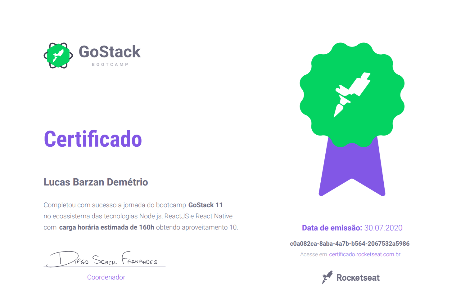 Certificado GoStack